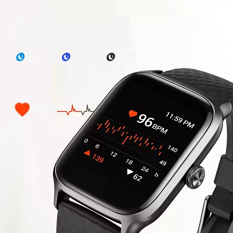 Letsfit Smart Watch Fitness Tracker with Heart Rate & Sleep Monitor & Blood Oxygen Saturation Compatible with iPhone & Android Phones - EW1