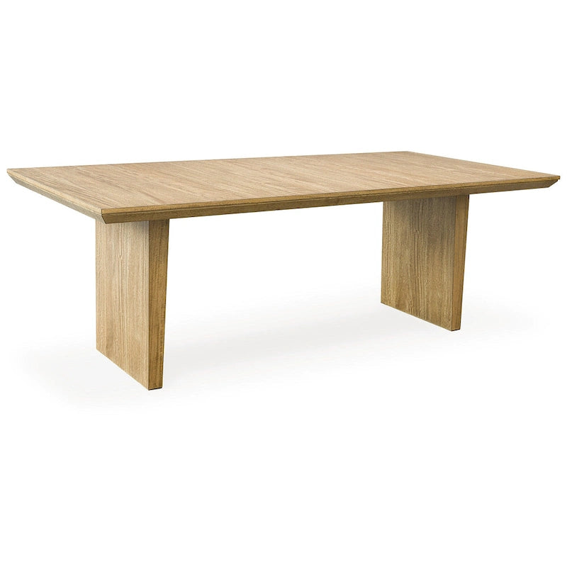 Light Brown Rectangular Dining Extension Table - 40