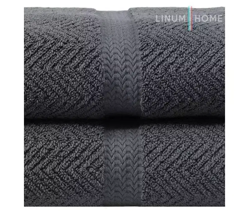 Herringbone Bath Towels - Linum Home Textiles®