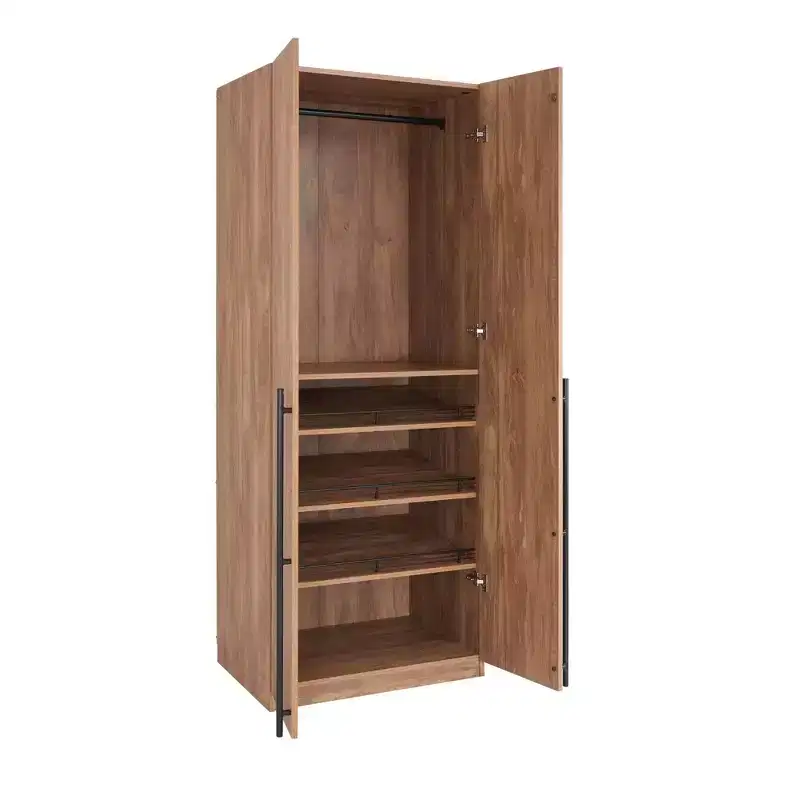 Lee 2 Door and 4 Shelf Wardrobe Closets