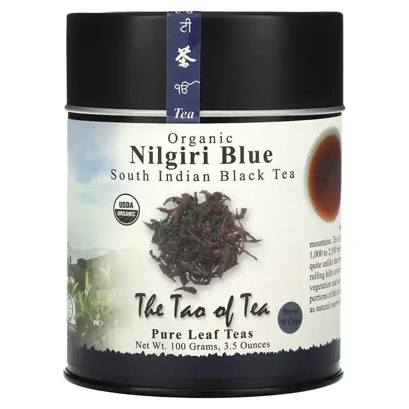 The Tao of Tea Organic South Indian Black Tea, Nilgiri Blue, 3.5 oz (100 g)