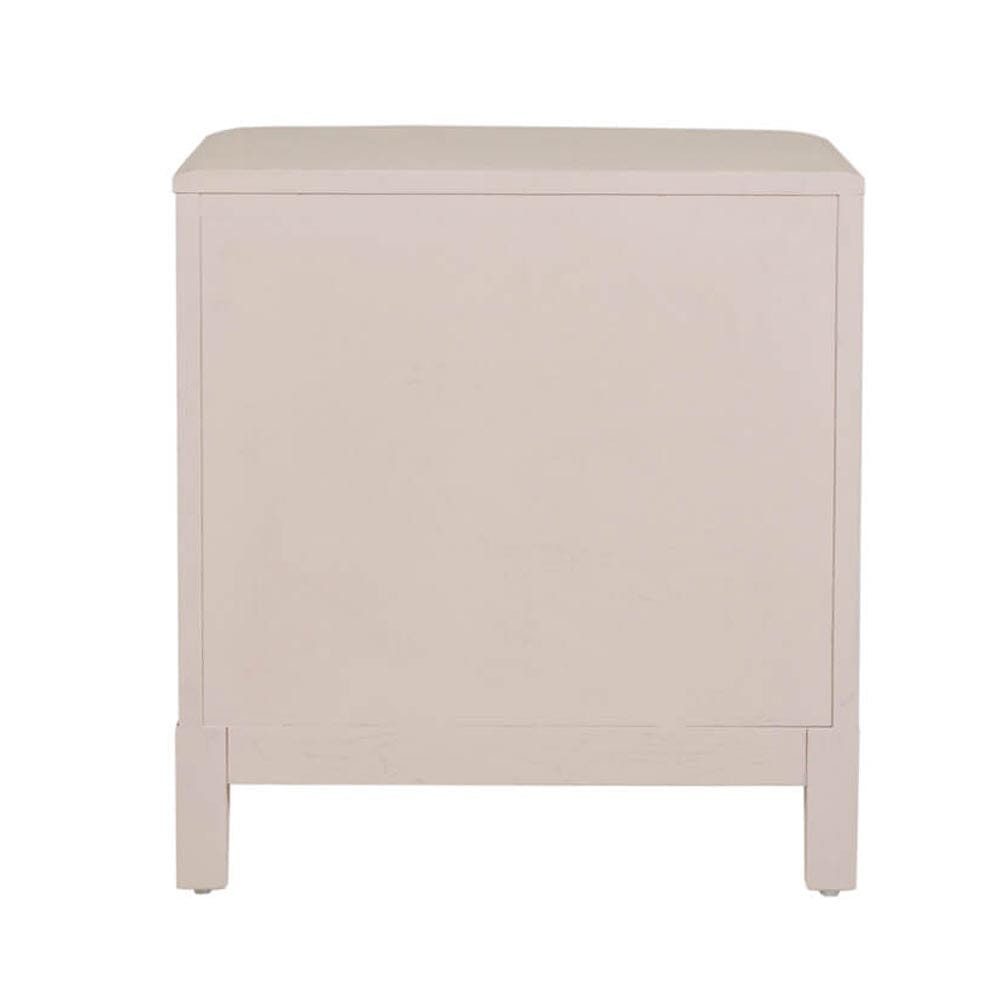 Lightwash Wood 2 Drawer Bedside Table