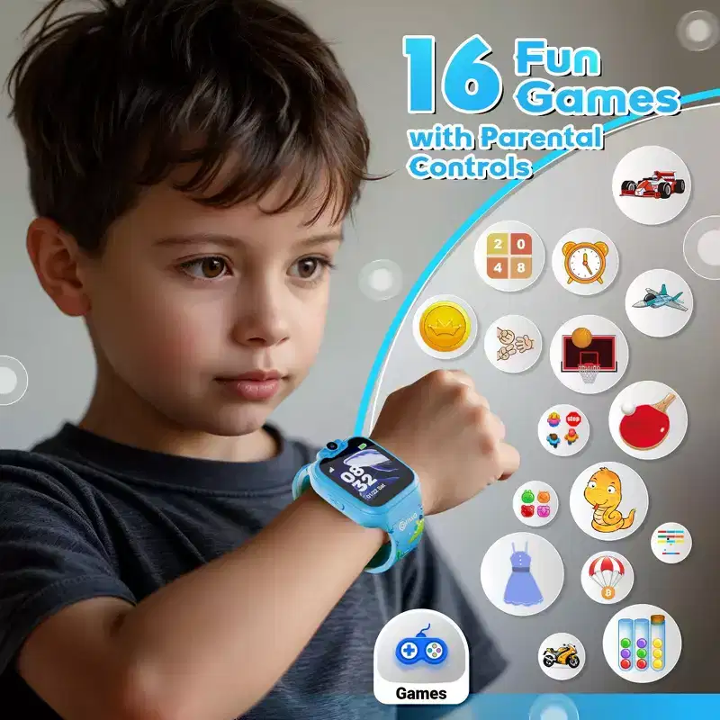 Contixo Kids Smartwatch with Camera, 1.54 HD Touch Screen, 16 Educational Games, Music, Video & Audio watch Toys For Boys & Girls Ages 3-12