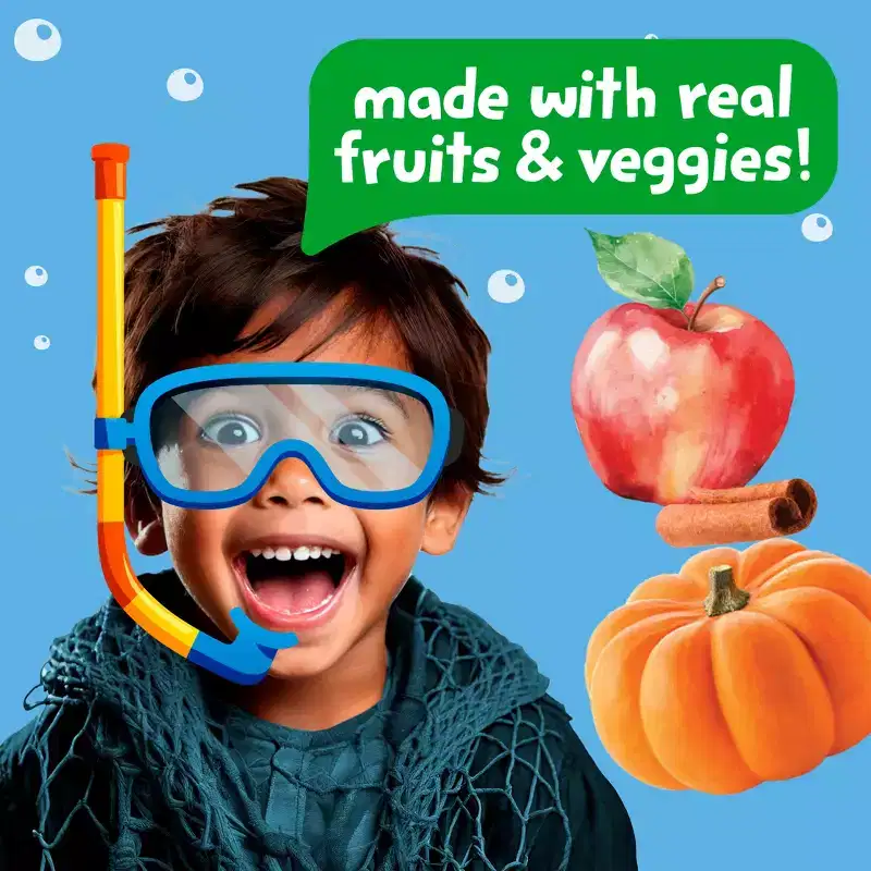 Get'ems! from Gerber Ocean World Pumpkin Apple Cinnamon Crackers Kids Lunch Snacks - 5oz