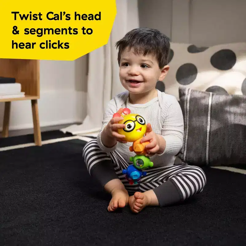 Baby Einstein Twist-a-Pal Cal Sensory Toy - 6-36m: Fine Motor Skills, Baby and Toddler Learning, Plastic