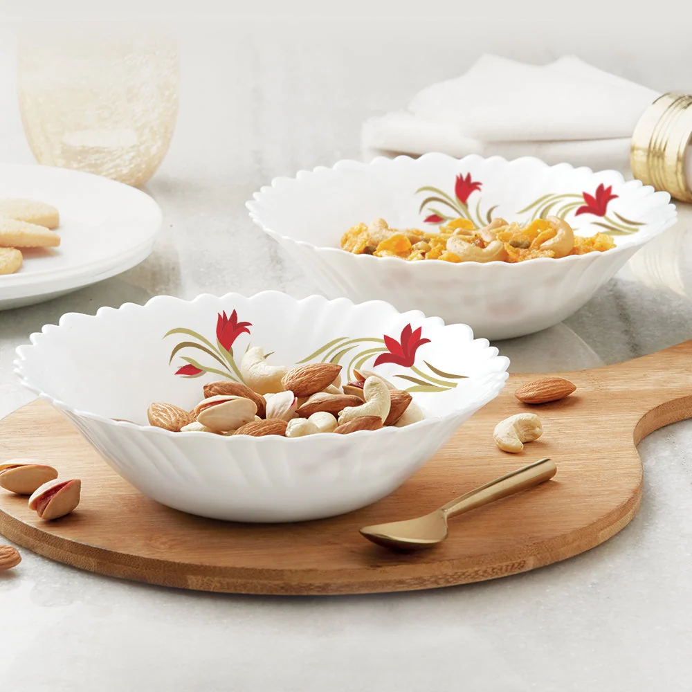 Red Lily Multipurpose Bowl Set – 2 pcs