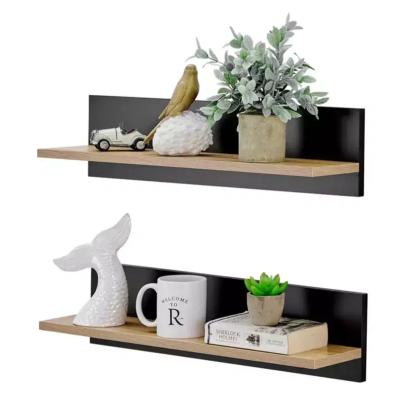 23.62 Set of 2 Repose Display Photo Ledge Shelves - Danya B.
