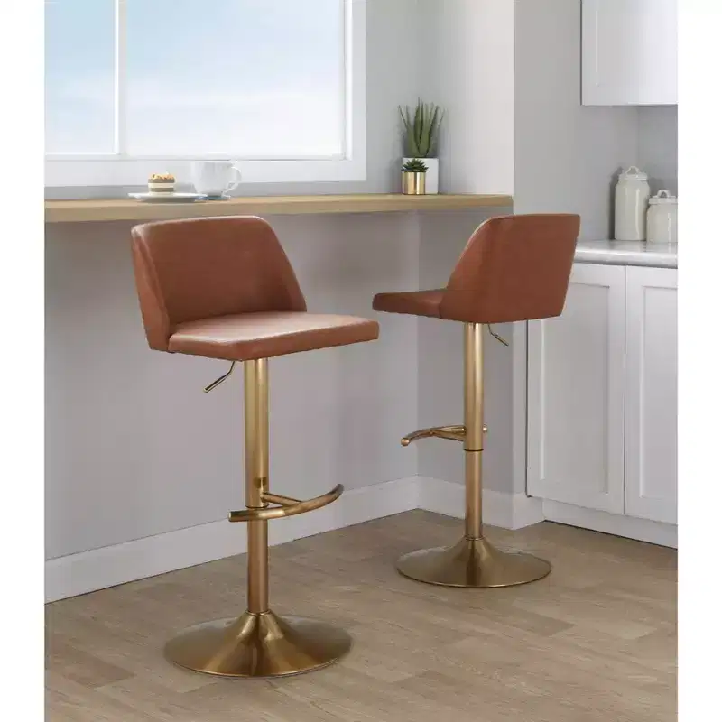 Adjustable Swivel Bar Stool