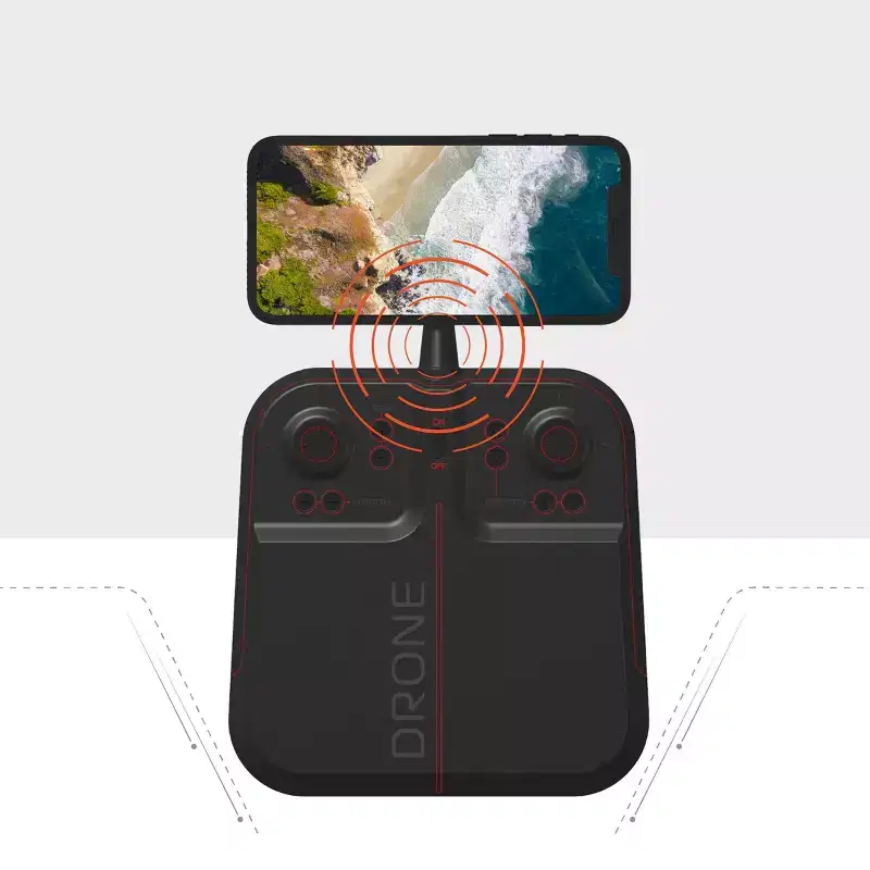 Sharper Image Drone with Streaming Camera: Beginner Remote Control, Bluetooth Wireless, Rechargeable Battery, Indoor/Outdoor Use
