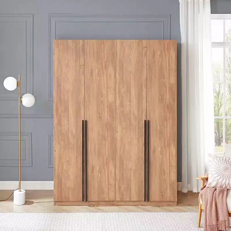 Lee 2 Door and 4 Shelf Wardrobe Closets
