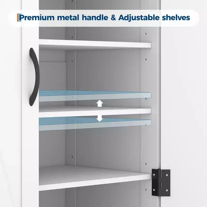 Modern Farmhouse Style Shoe Cabinet, Narrow Freestanding Shoe Rack Storage Cabinet with Drawers and Adjustable Shelves, Suitable for Foyer Storage