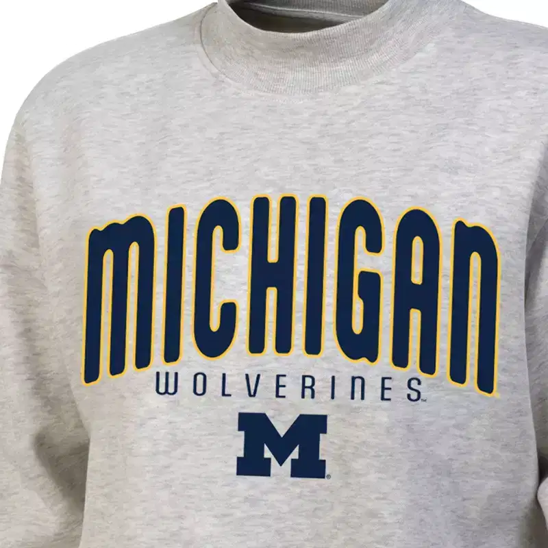 NCAA Michigan Wolverines Women's Mock Neck Sweatshirt